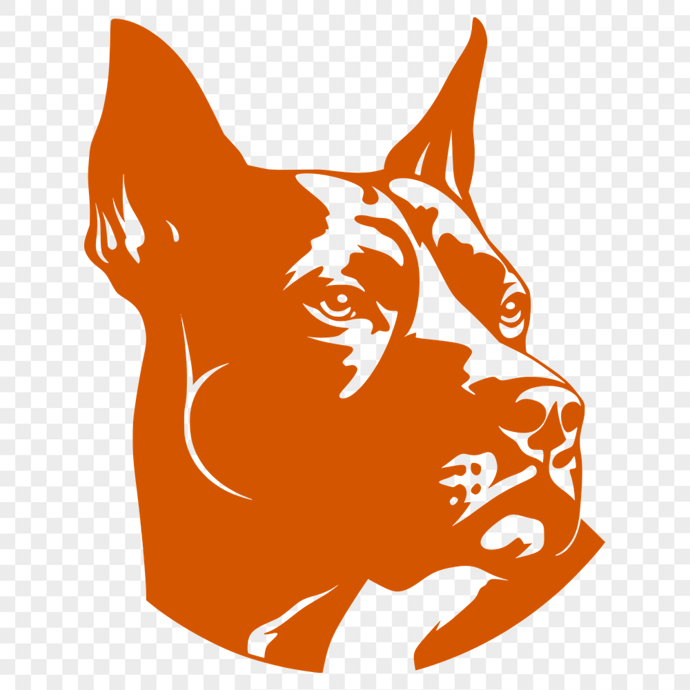 Free Creative Pitbull Vector Drawing