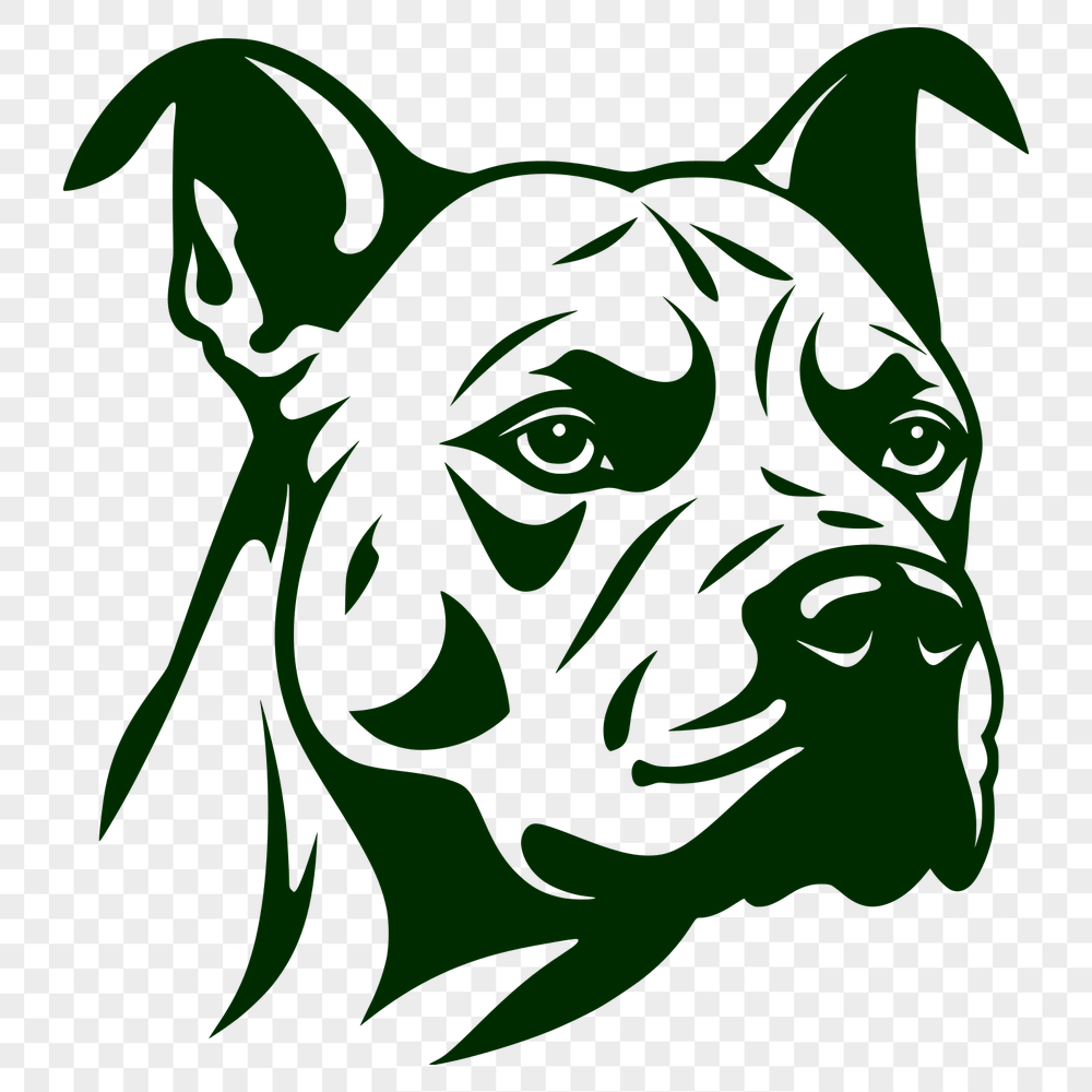 Stunning Pitbull Vector Drawing