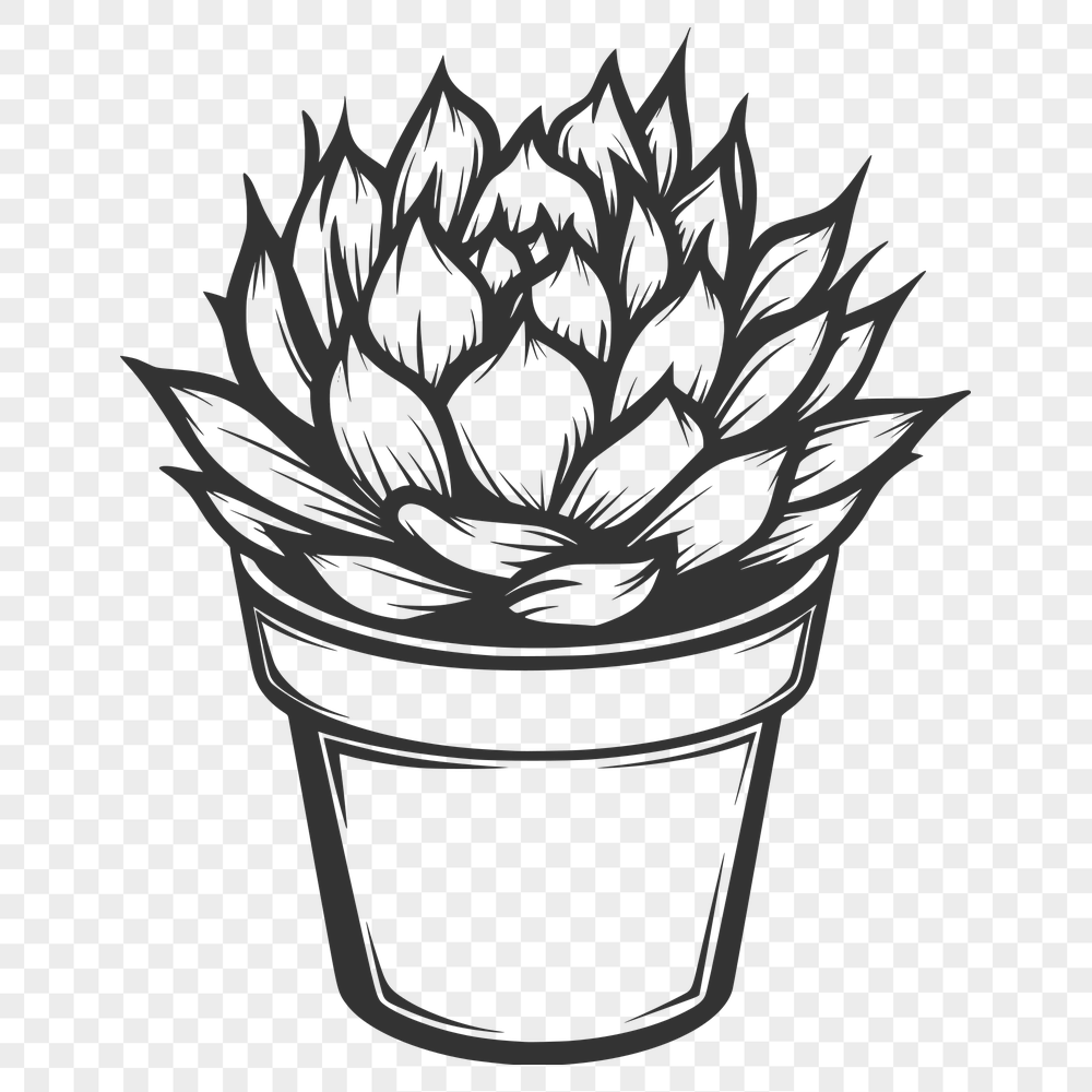 Artistic Plant - Laser PNG