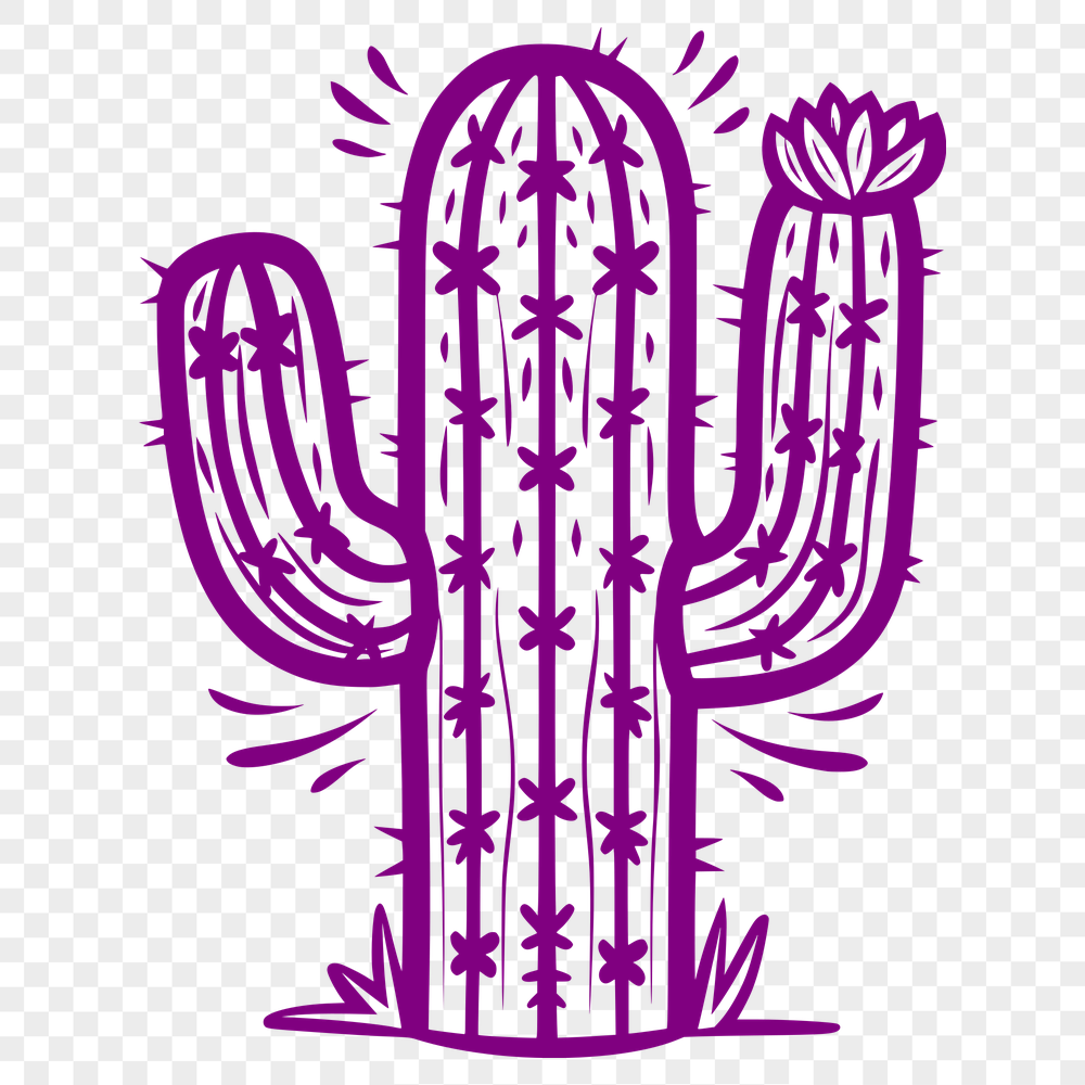 Free Creative Cactus Vector Illustration