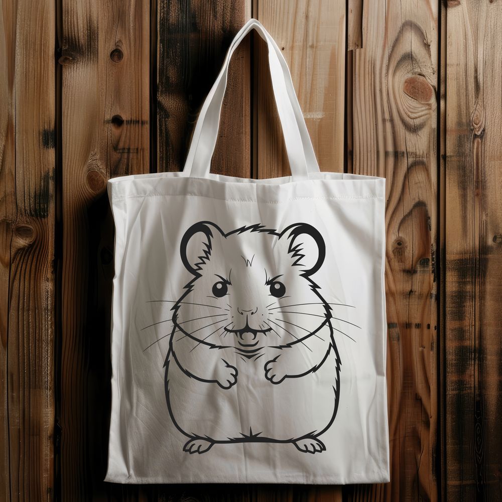 Adorable Small Mammal Design A small, furry animal with a pointed snout and long ears.