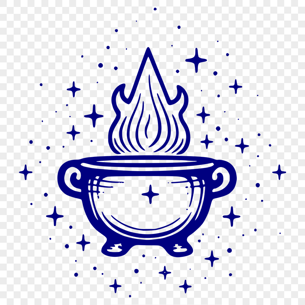 Unique Cauldron Stencil