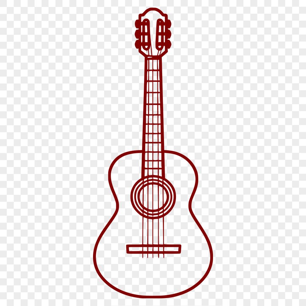 Artistic Guitar Printable Image