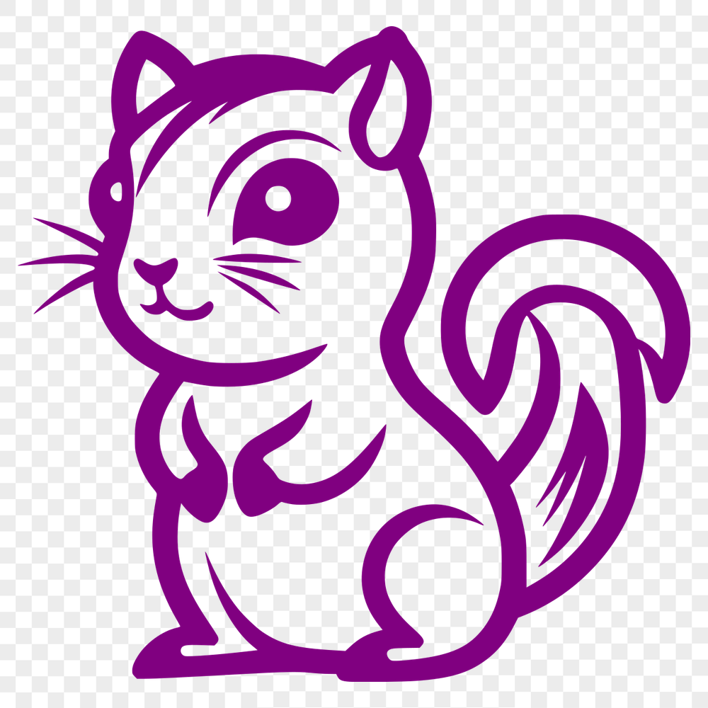 Cute Squirrel - For Laser Engraver Project