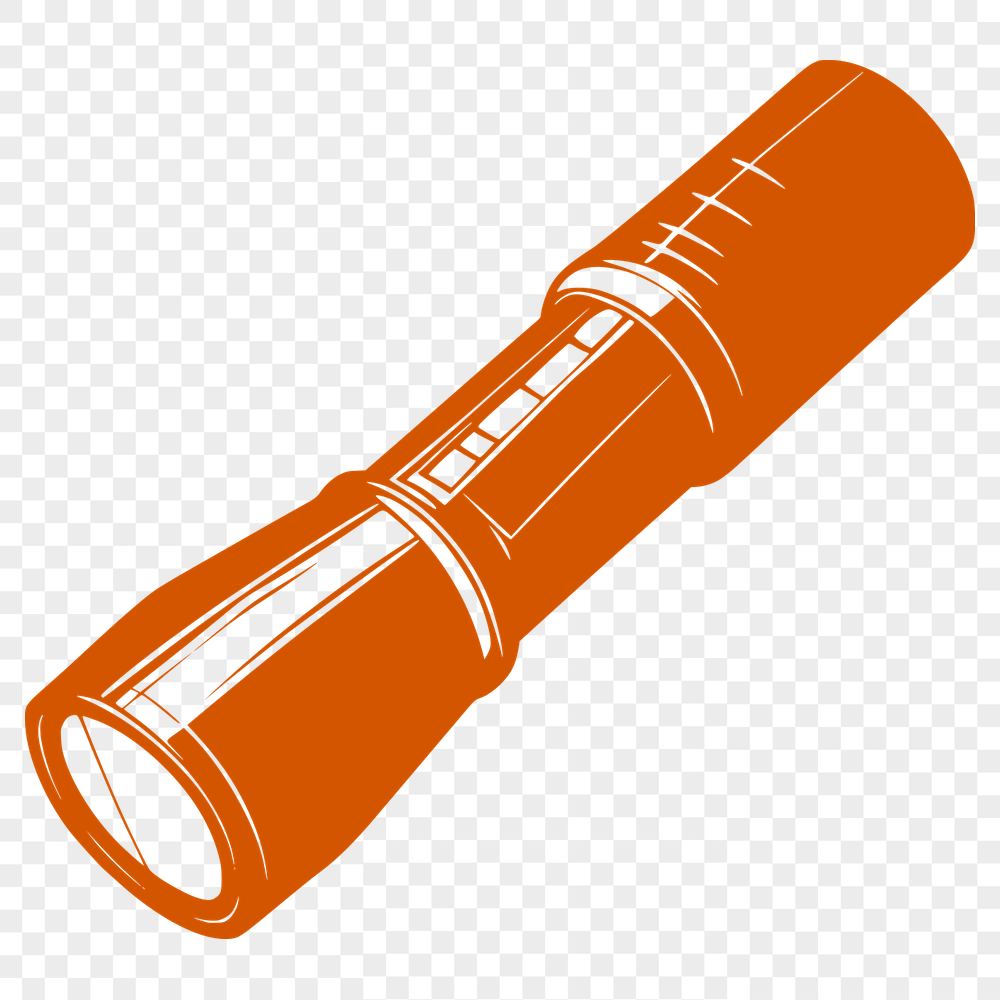 Flashlight Image In SVG, PNG, PDF And DXF Formats