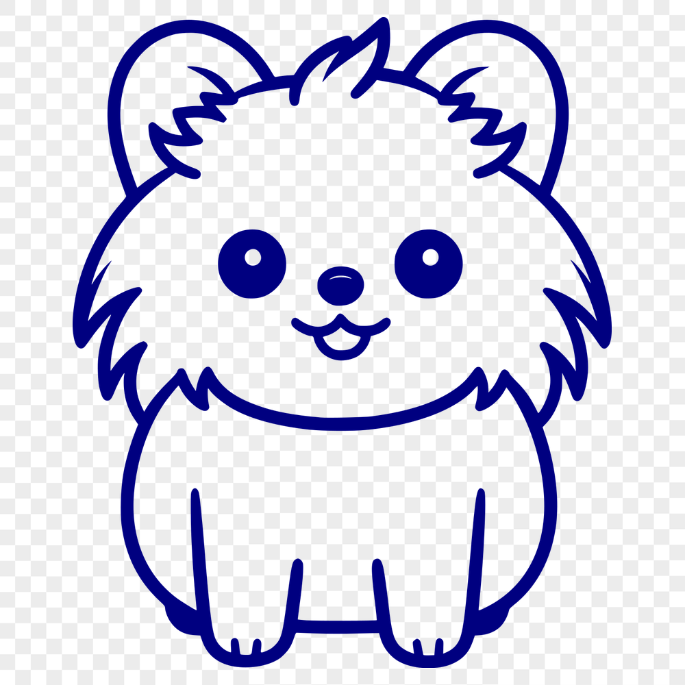 Stunning Pomeranian Digital Drawing