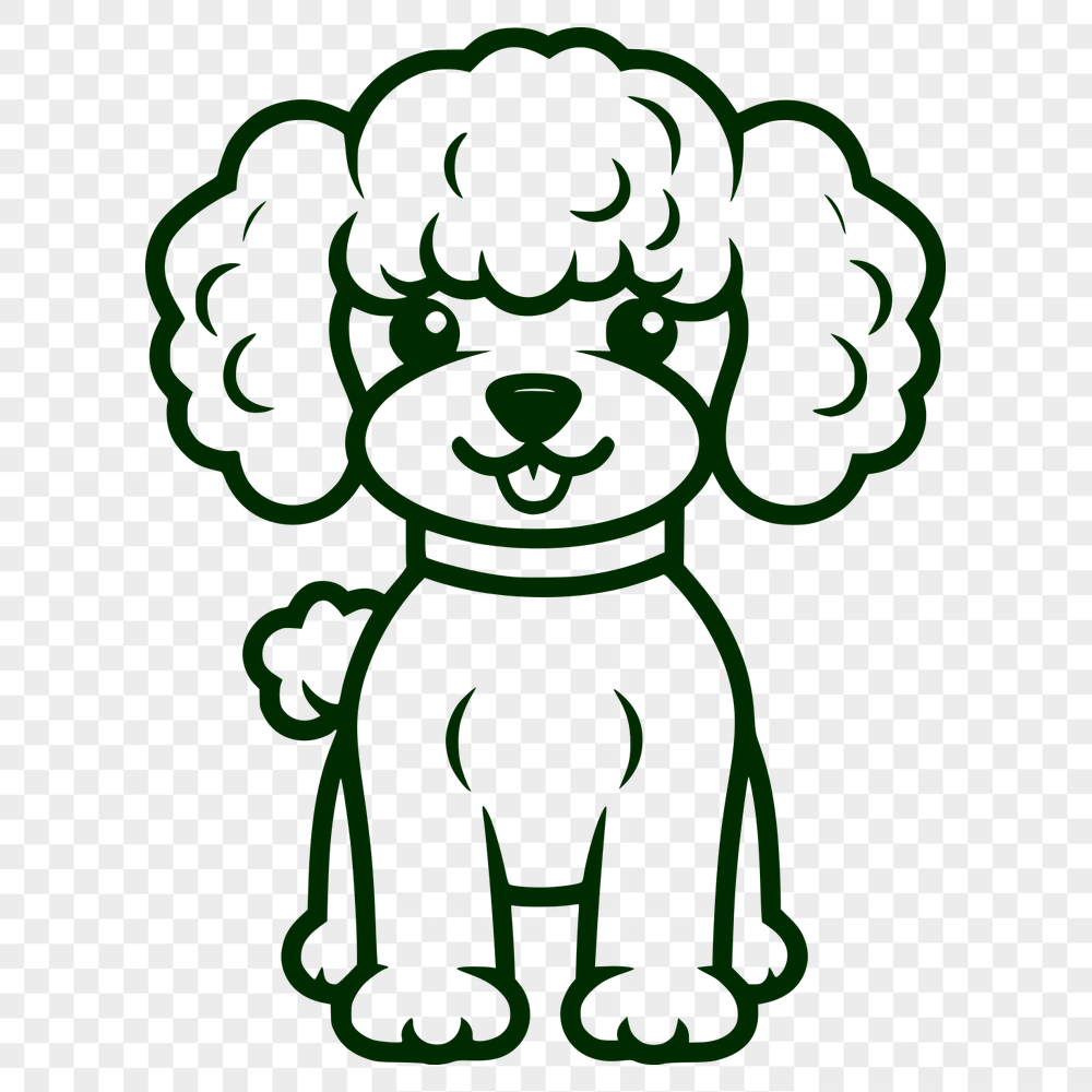 Free Unique Poodle Printable Image