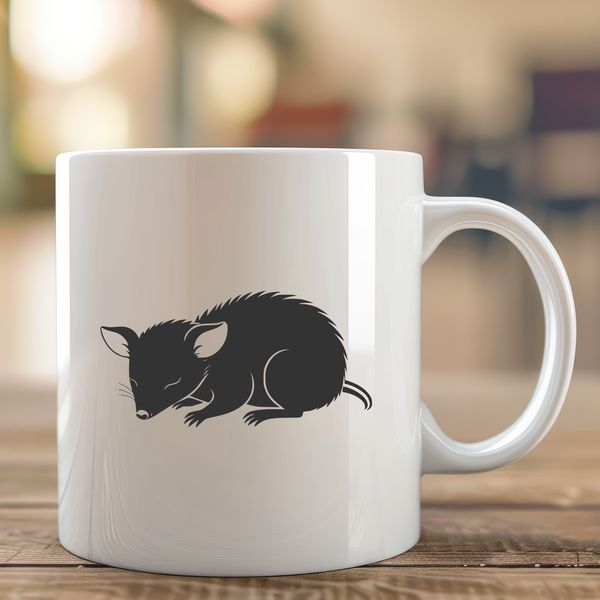 Wild Possum Vector Design A wild animal, specifically a possum, is depicted in this vector design.