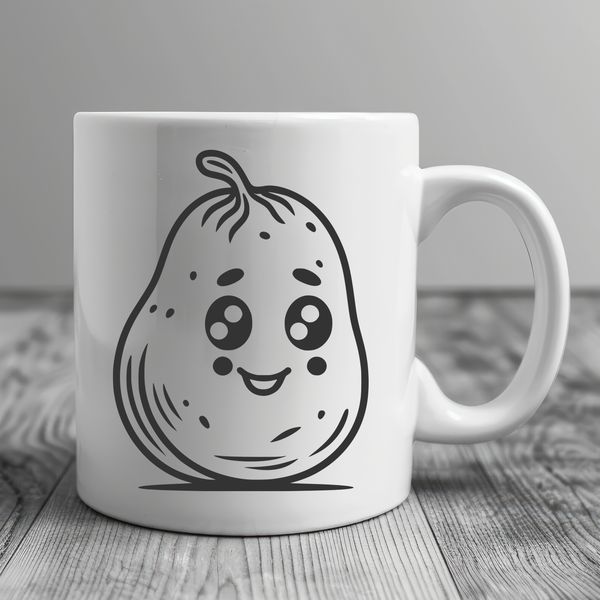 Beautiful Potato Clip Art for Cricut and Laser Cutters A high-quality vector image of a potato, ideal for printing or cutting with a Cricut or laser cutter.