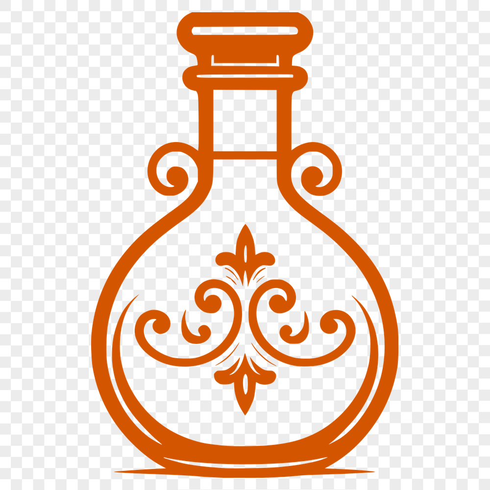 Free Unique Potion Bottle Vector Drawing