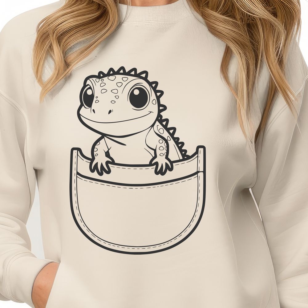 Beautiful Scaly Animal Design A digital illustration of a lizard, created as a vector art file for scalable designs.