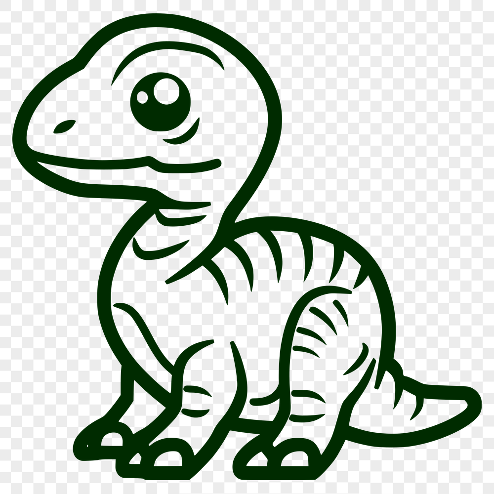 Cute Dinosaur Vector Art