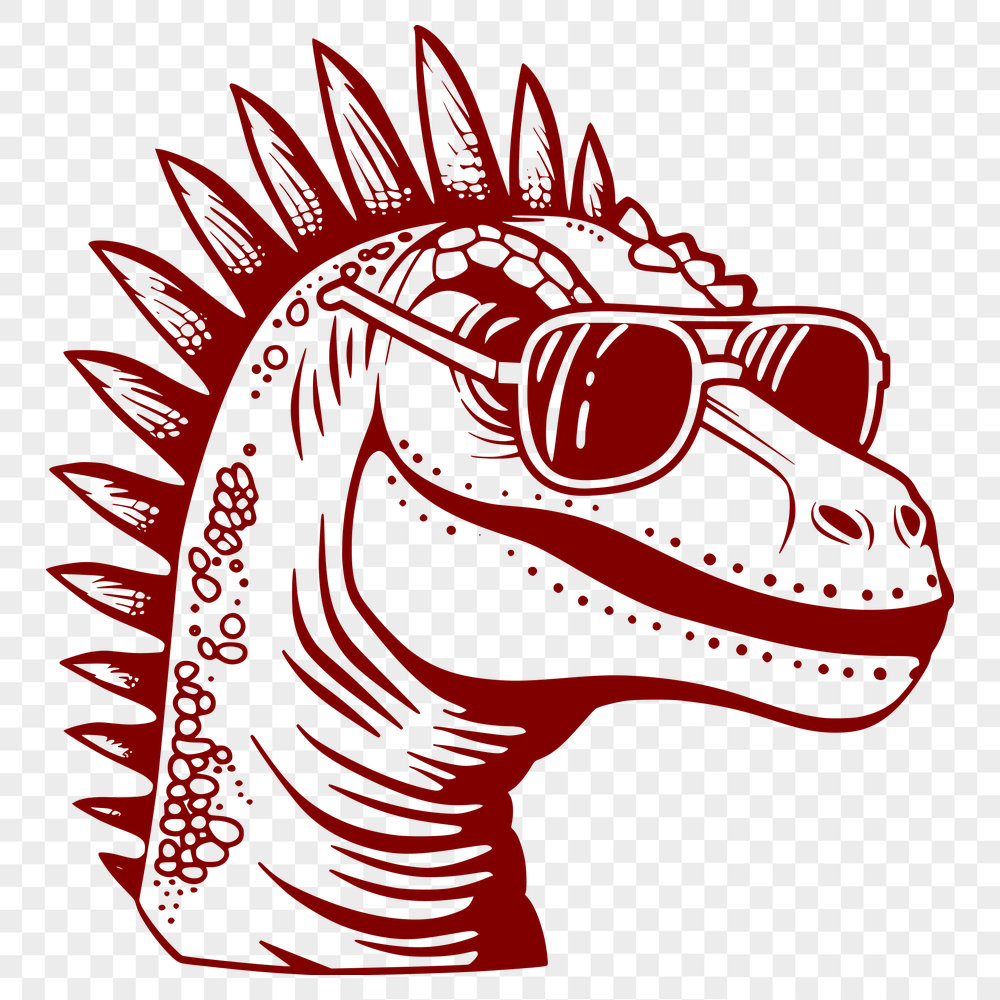 Creative Dinosaur Wearing Sunglasses