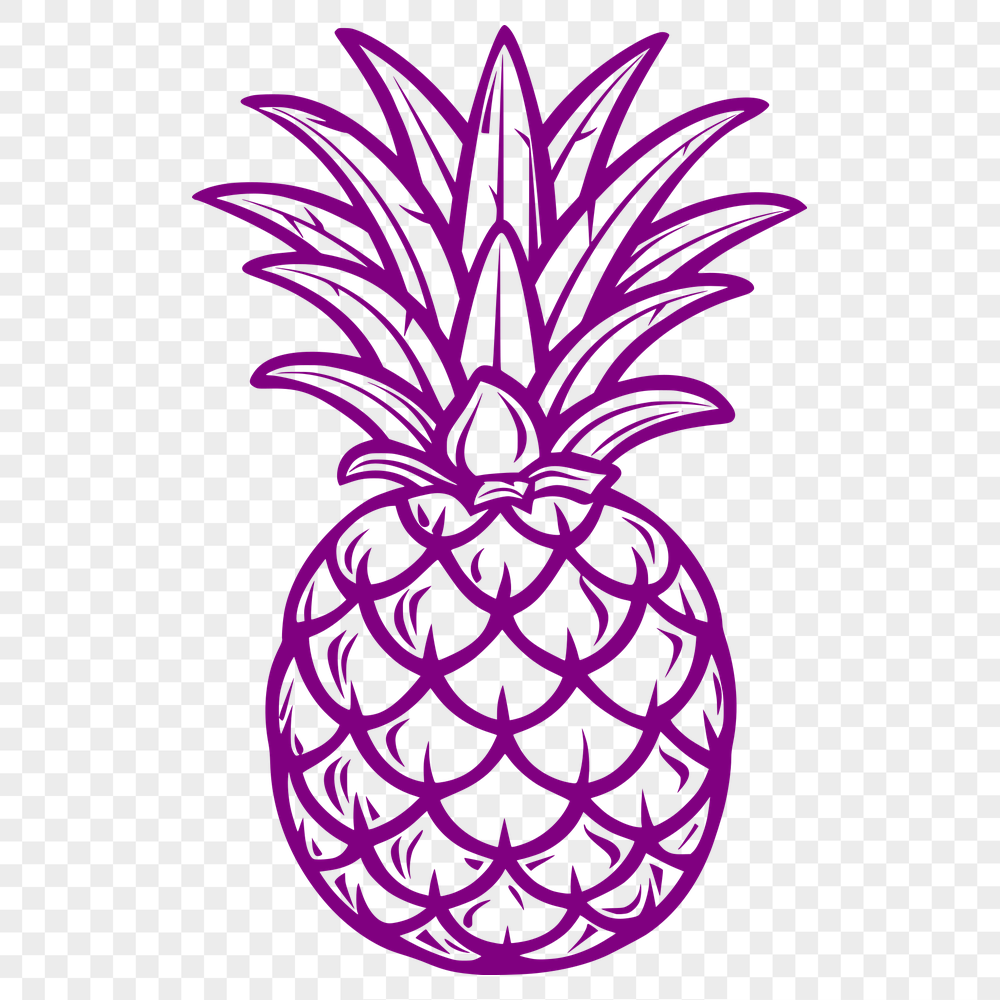 Beautiful Pineapple - Craft PNG