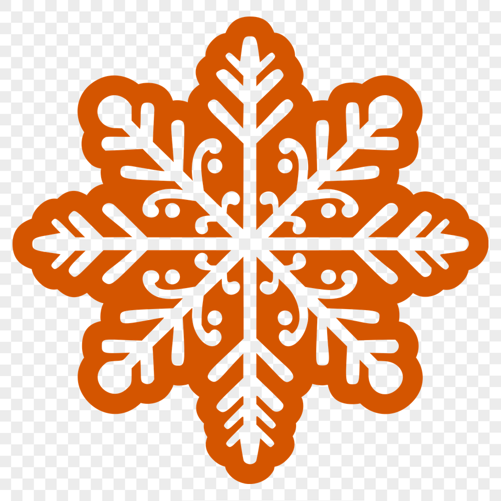 Beautiful Snowflake - Glowforge PNG