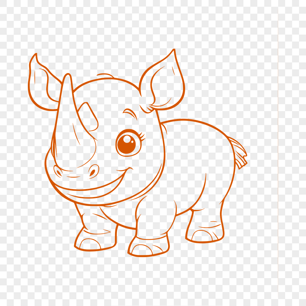 Free Unique Rhino Vector Craft File DXF - Commercial Use