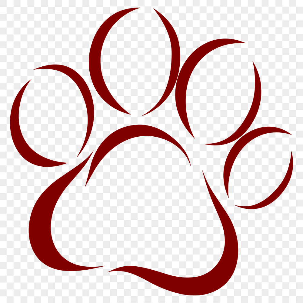 Creative Paw Print - Laser Cutter DXF Free Download