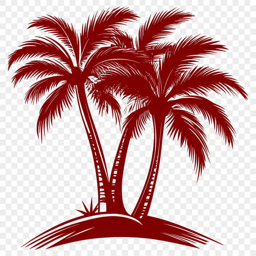 Free Unique Palm Tree Vector Image SVG - Commercial Use