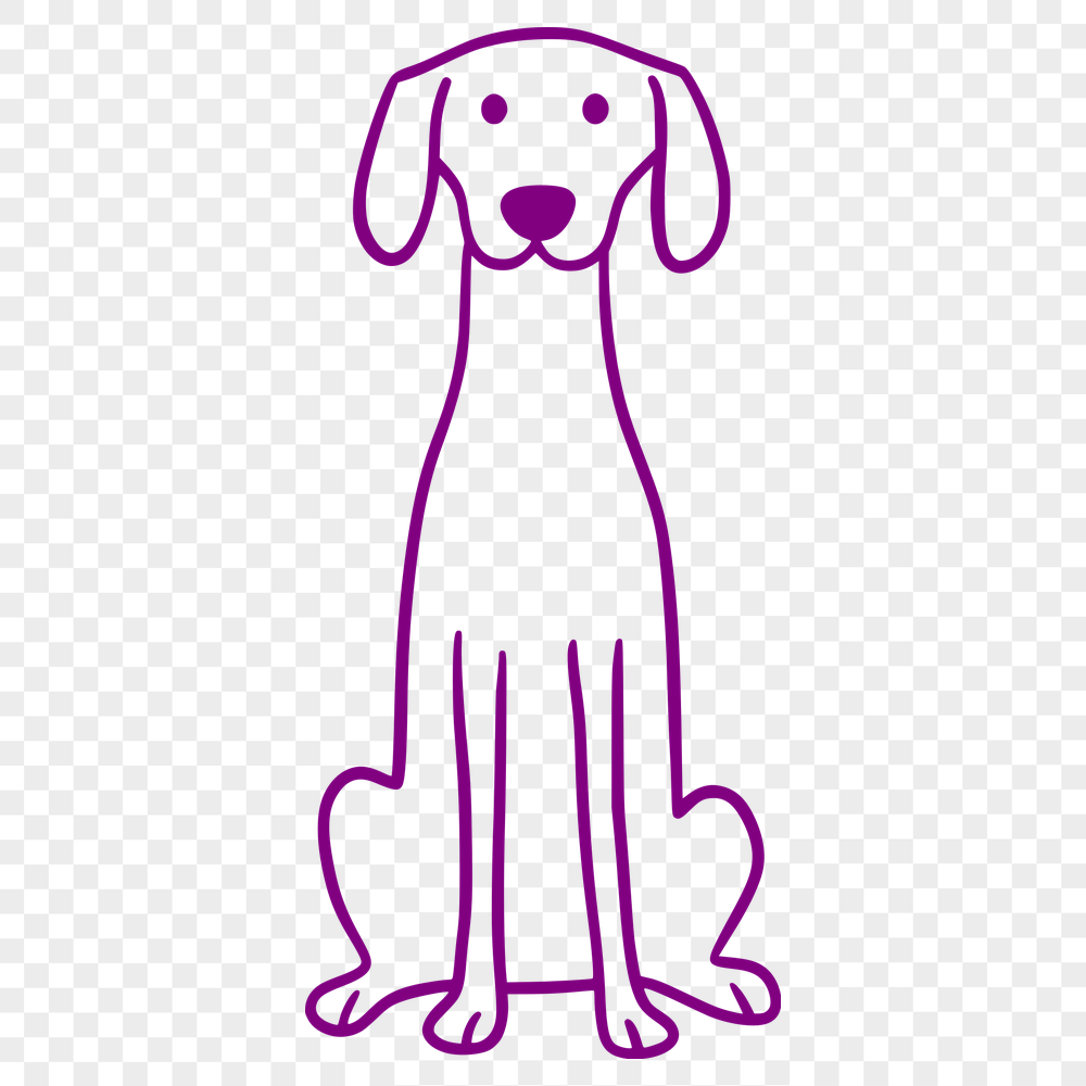 Unique Weimaraner Illustration SVG - Free Download