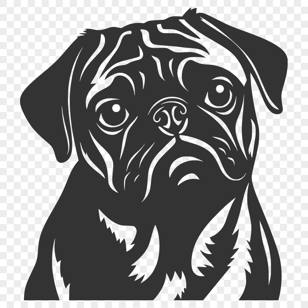 Free Unique Pug Clip Art