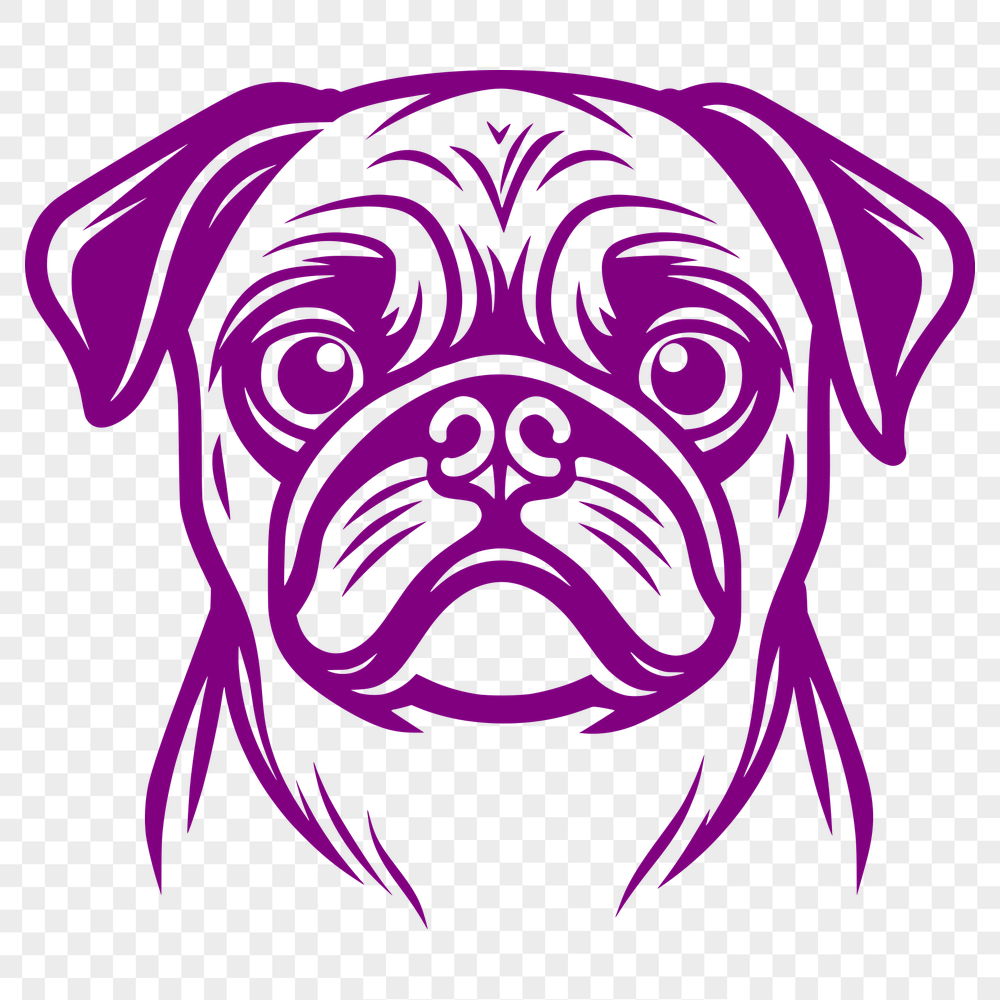 Free Artistic Pug Design