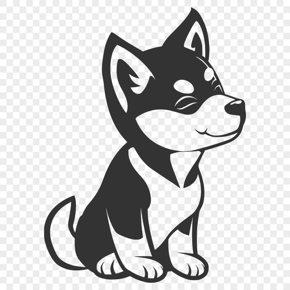 Sitting Puppy SVG