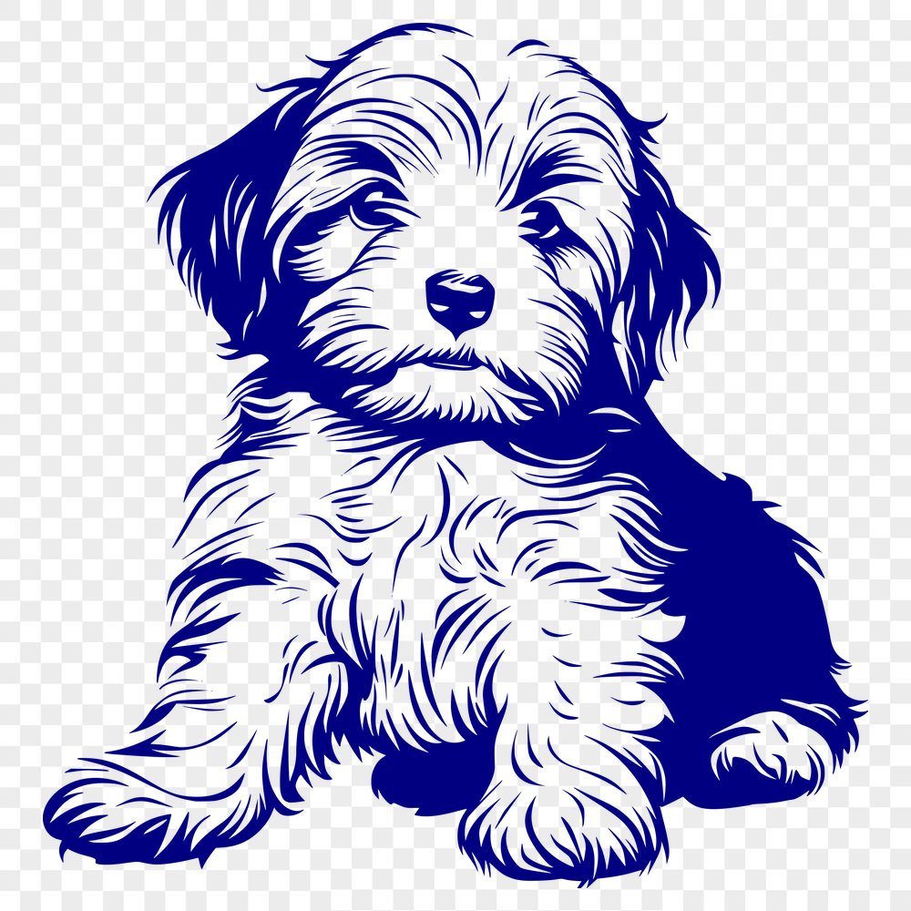 Cute Sitting Puppy SVG