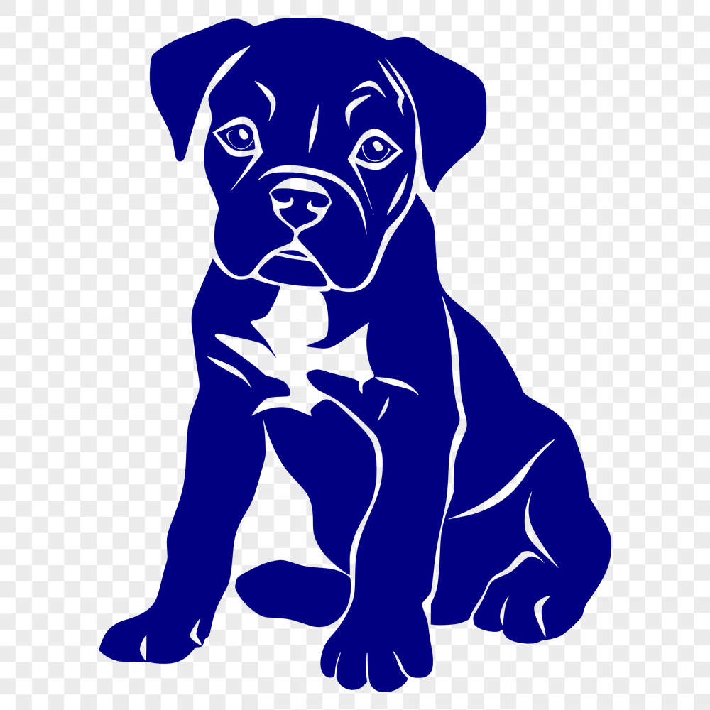 Free Sitting Puppy Vector Image