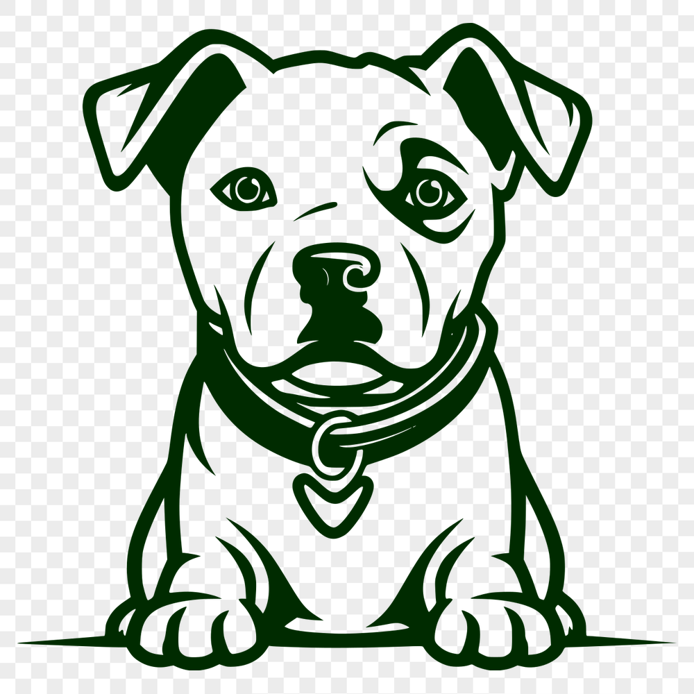 Unique Pitbull Vector Art