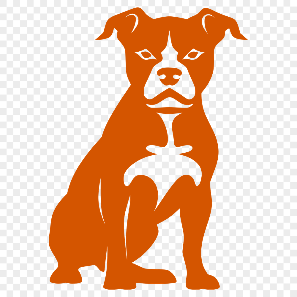 Sitting Pitbull PNG