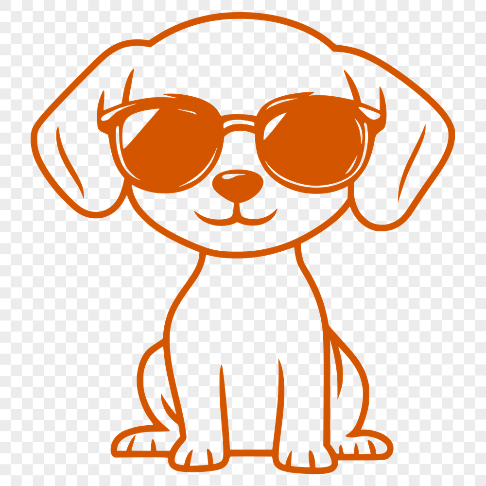 Puppy Stencil In PNG & SVG - Free Digital Download