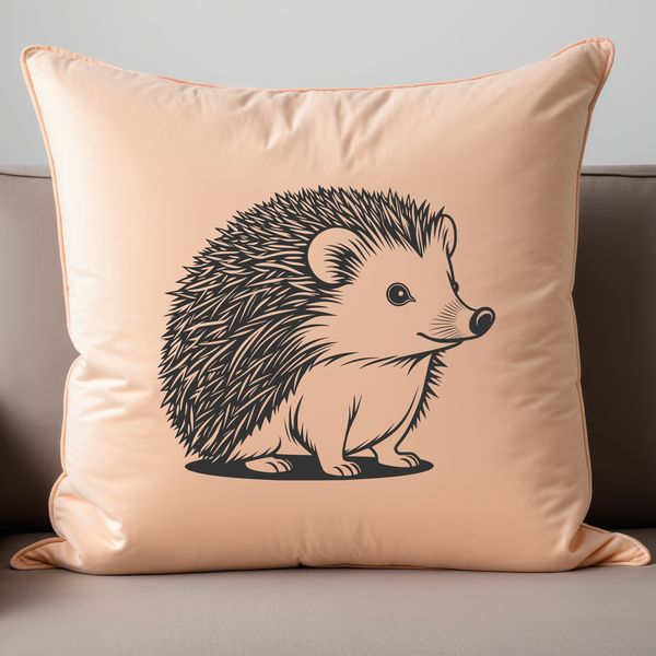 Vector Mammal with Prickly Scales An SVG representation of a small mammal with spines and a rounded body.