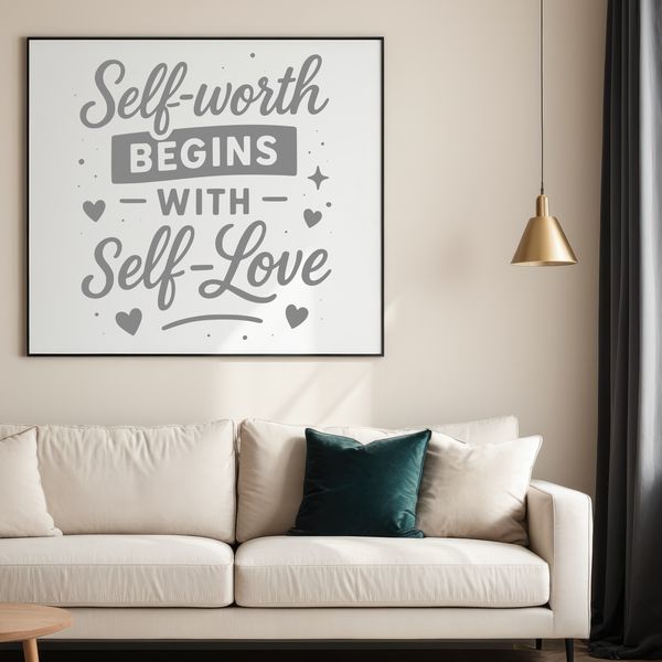 Motivational Self Worth Quotes in Elegant Design A collection of motivational self worth quotes in a modern vector design.