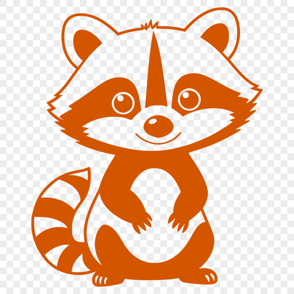Realistic Raccoon Vector Design An SVG graphic featuring a realistic raccoon design suitable for various applications.