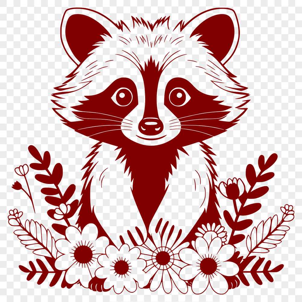 Stylized Raccoon Vector Art A stylized vector illustration of a raccoon in various poses.