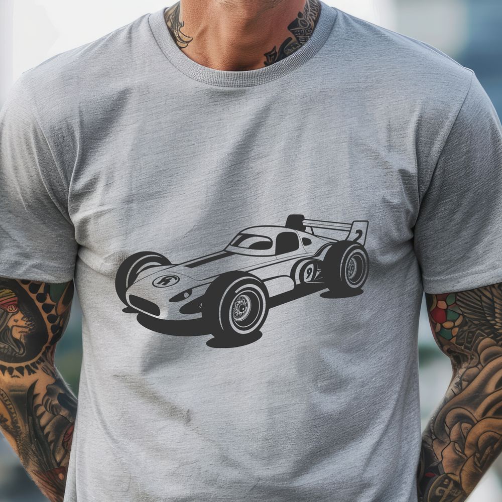 Modern Racing Vehicle Illustration Racing car vector graphic illustration in modern design style.
