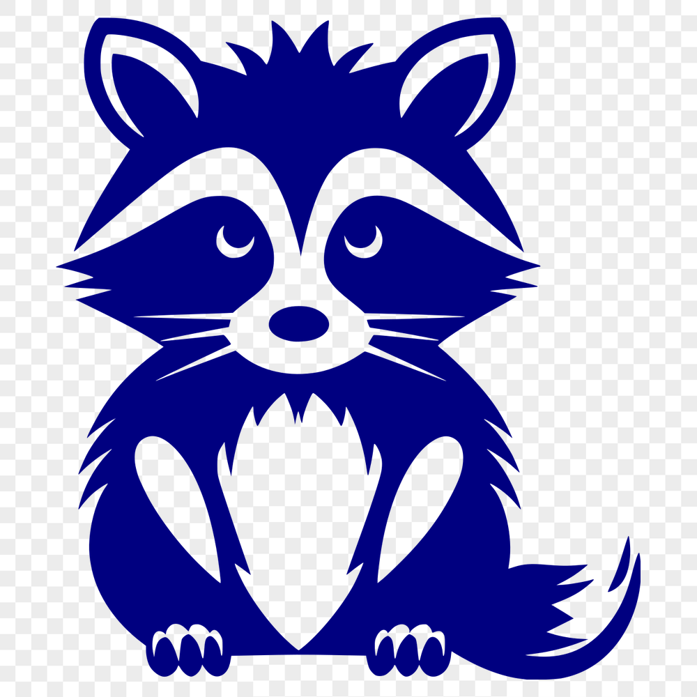 Free Unique Racoon Vector Drawing