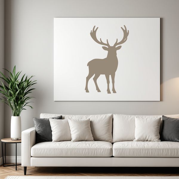 Illustrative vector art of a reindeer suitable for commercial use.