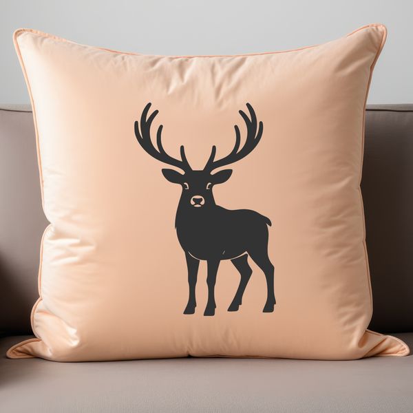 A stylized vector illustration of a reindeer, suitable for various applications including DIY crafts and digital designs.