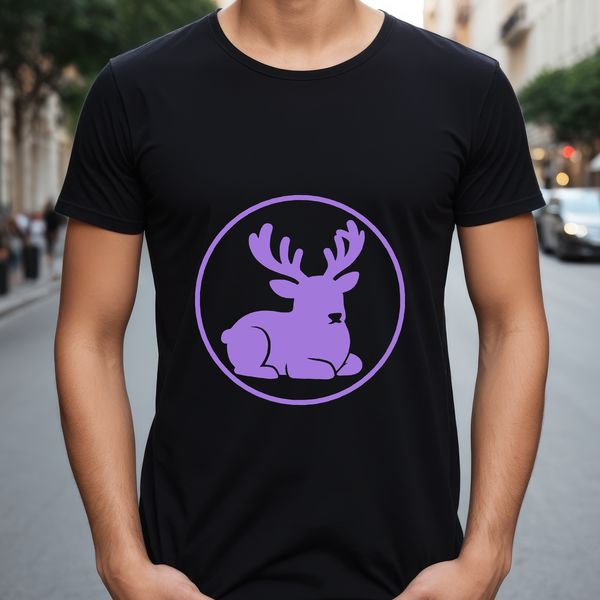 Illustration of a reindeer in a Christmas context, suitable for vector art designs.