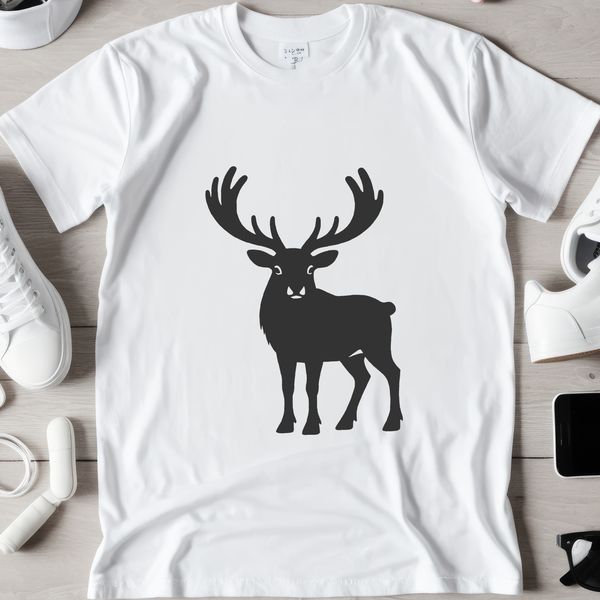 Illustration of a reindeer in vector format