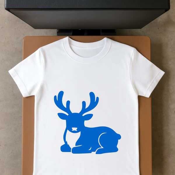 A digital vector illustration of a reindeer, suitable for commercial and personal use.