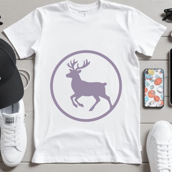 A digital illustration of a reindeer, ideal for Christmas designs and decorations.