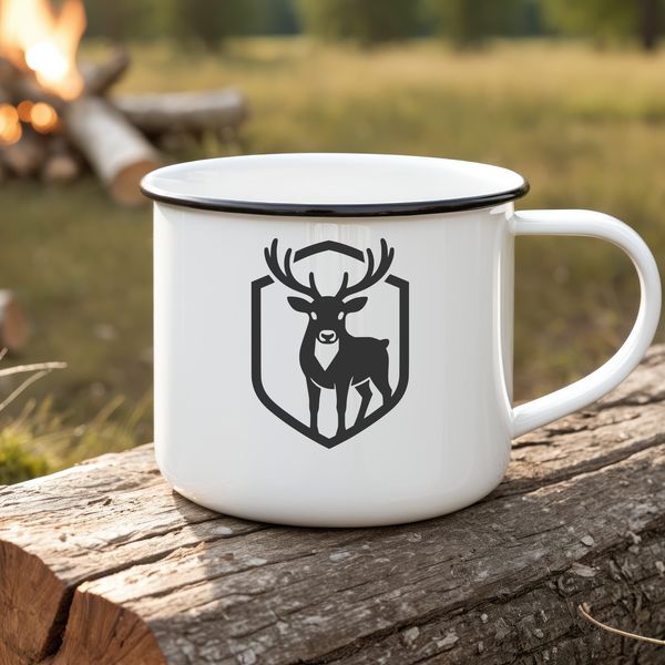 A stylized illustration of a reindeer, suitable for digital decoration or crafting.