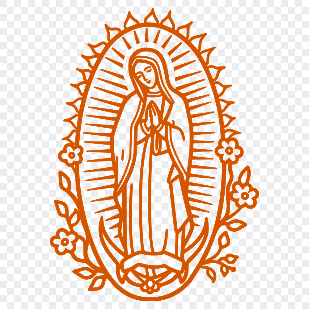 Free Artistic Our Lady Of Guadalupe  Clipart