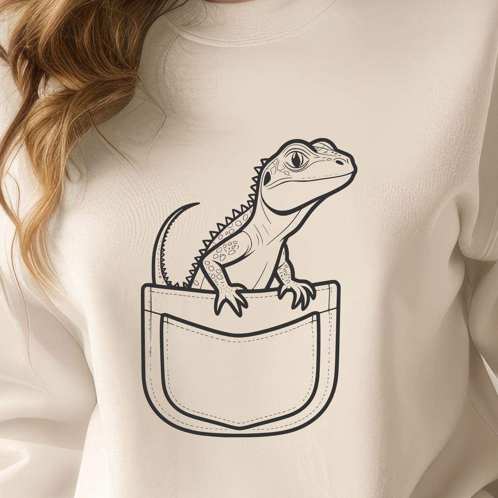 Free SVG Reptile Graphic A digital illustration of a reptile in the shape of a lizard, suitable for vector designs.