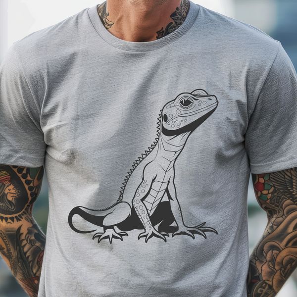 A colorful illustration of a lizard, suitable for use in graphics design projects.