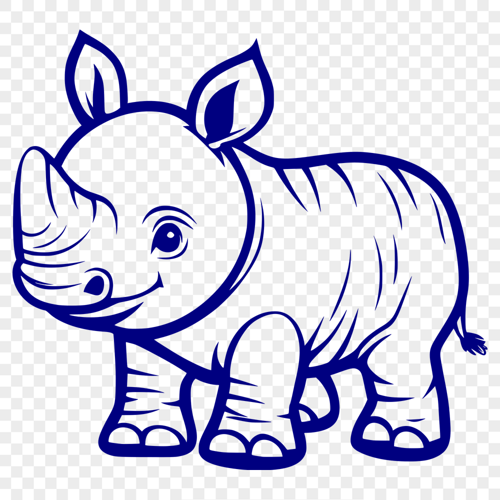 Free Rhino Files For Digital Download In PNG Format