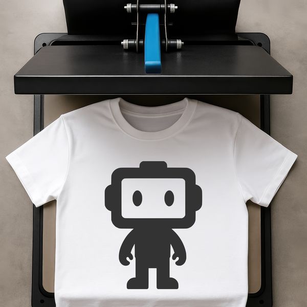 A futuristic robot designed as a vector graphic, suitable for commercial or personal use in various projects.