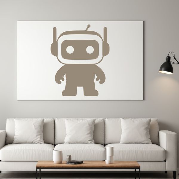 A futuristic robot design suitable for commercial and personal projects.